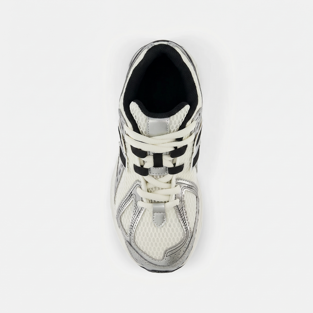 1906 Lace Silver Metallic with Black