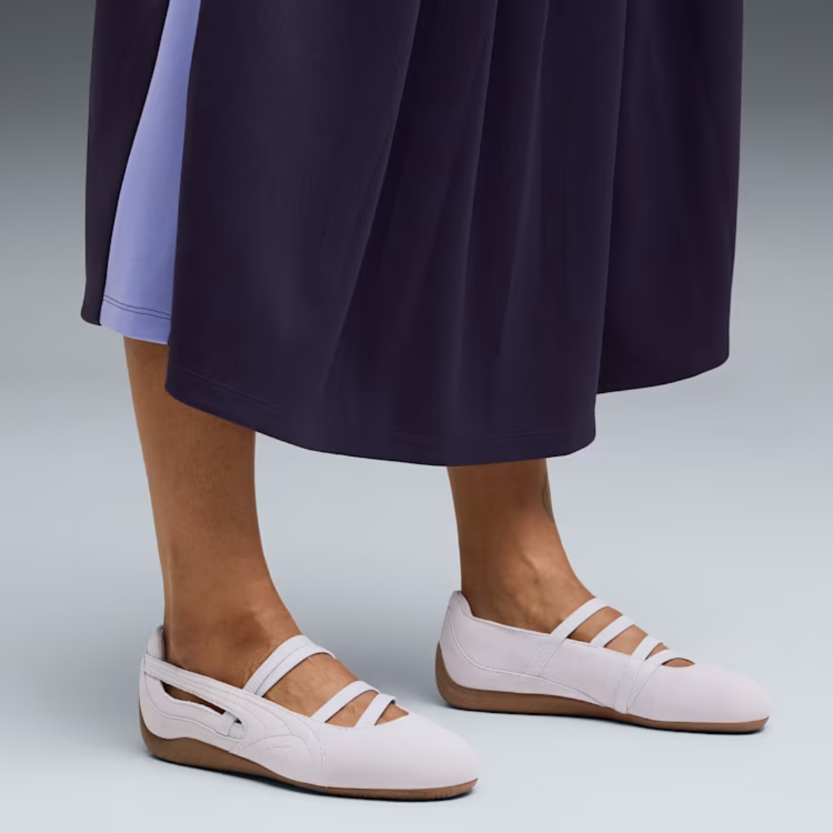 Supercat Suede Ballet Shoes Women Lavender Pop Gum