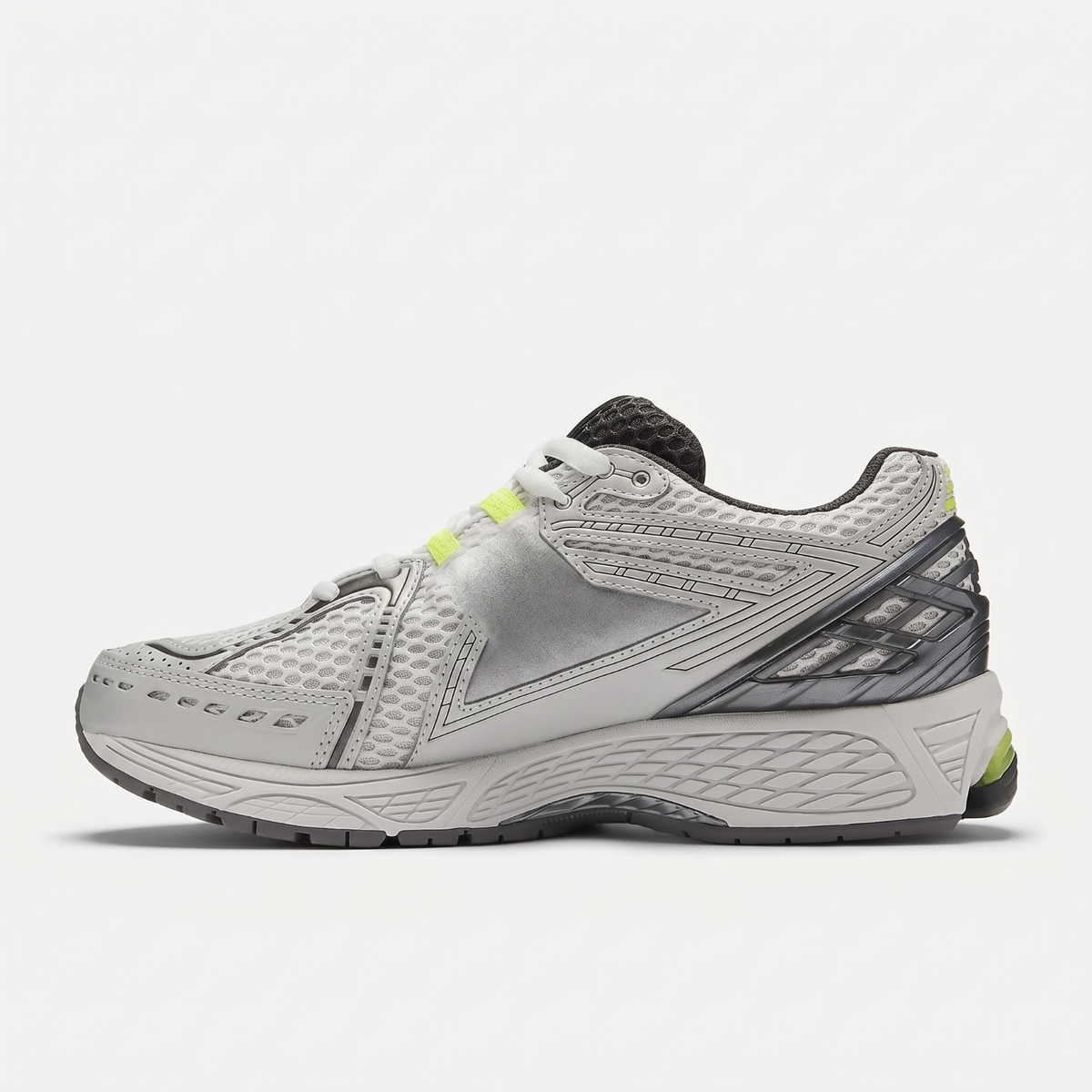 1906R Light Silver Metallic with Alkaline Green